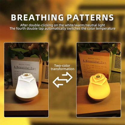 Night Lights for Bedroom Sleeping Lamp Rose Decor Light USB Charging Touch Led Lights For Christmas Gift House Decoration light