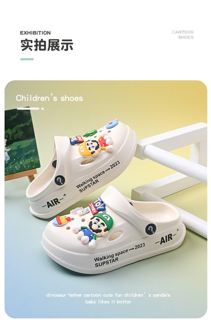 Kids Summer Sandals EVA Design Children Slippers Soft Non Slip Platform Slides Outdoor Garden Shoes High Quality Fashion Shoes