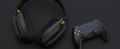 BINNUNE 2.4GHz Wireless Gaming Headset with Mic for PS5 PS4 PC Mac Playstation Bluetooth Gaming Headset with Microphone