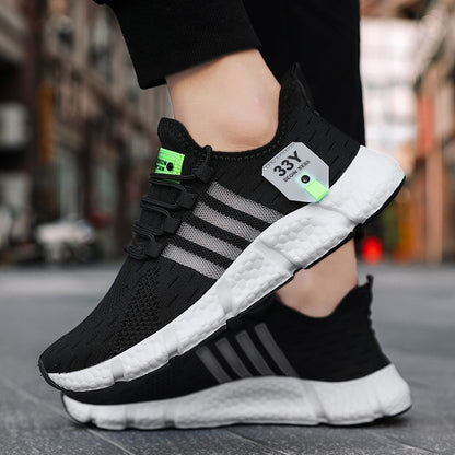 Sapatos Masculinos de Malha Respirável Modernos Leves para Caminhada Tamanhos Grandes Tênis Masculino de Tênis Tênis de Corrida ao Ar Livre Fitness 2024