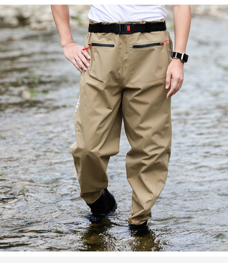 Calça de Pesca Profissional de Nylon Ultraleve, à Prova de Vento, para Inverno, à Prova D'Água, Calça de Pesca de Cintura Única