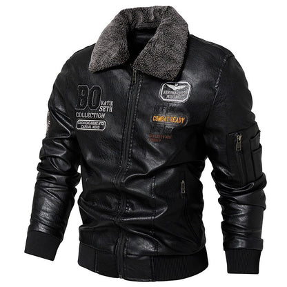 Business new Slim Genuine Leather Bomber Jacket Men Slim Leather Flight Jacket Black Pilot Coat High Quality Male Warm Jackets