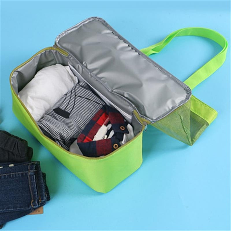 High Capacity Women Mesh Transparent Bag Double-layer Heat Preservation Large Picnic Beach Bags Tote Office Lunch Snacks Bag