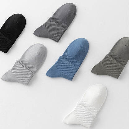 6Pairs Men Socks Combed Cotton Mesh Breathable Odor proof and antibacterial Spring Summer for Male sock New High Quality Man