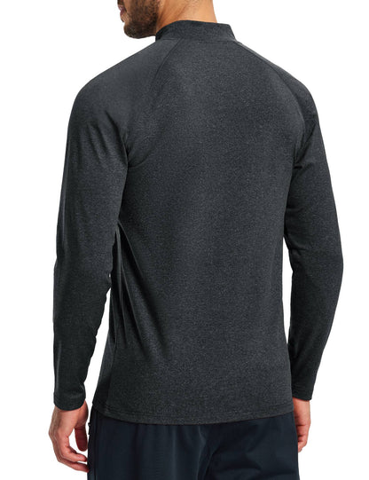 TACVASEN Men's Thermal Shirts Long Sleeve Micro-fleece Fleece Lined Base Layer Undershirts Athletic Warm Winter Workout Top