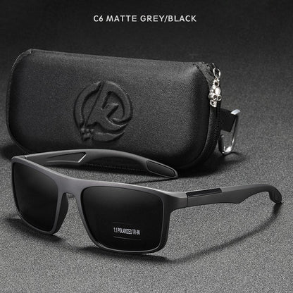 KDEAM Rectangular Ultra Light TR90 Sunglasses Men Polarized Wholesale