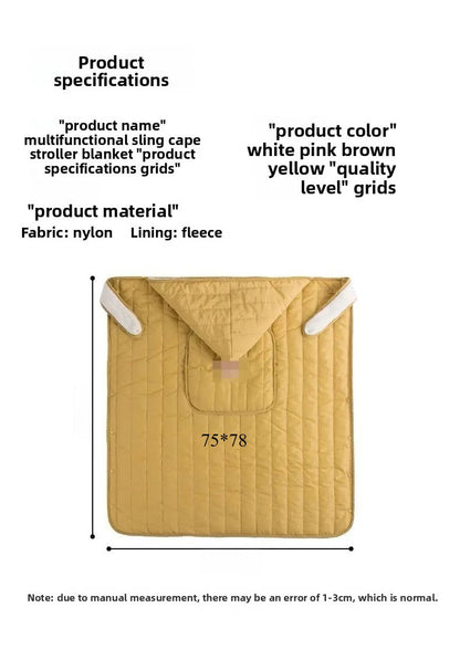 Cloak Autumn and Winter Thick Windproof Blanket Car Cover Blanket Waist Stool Windproof Cloak Baby Walking Artifact