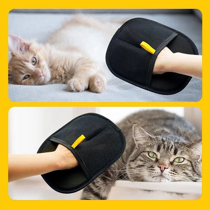 Luva Removedora de Pelos de Animais Luvas Eletrostáticas Dupla Face Reutilizáveis Laváveis Escova de Limpeza para Remover Pelos de Cães e Gatos