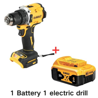 Furadeira de Impacto DCD805 DEWALT 20V a Bateria de Lítio, Recarregável, Sem Escova, Compacta, Parafusadeira Elétrica, Furadeira Manual