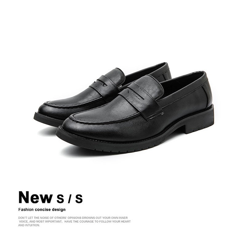 Trend Casual Business Shoes Men Retro Men's Dress Shoes High Quality Office Leather Loafers Man Social Leather Shoes Male