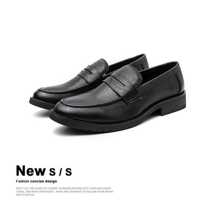 Trend Casual Business Shoes Men Retro Men's Dress Shoes High Quality Office Leather Loafers Man Social Leather Shoes Male