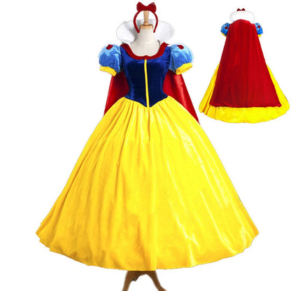 Adult Cosplay plus size Dress Girl Princess Dress Women Adult Cartoon Princess Snow White Halloween Party Costume