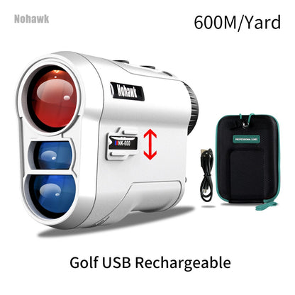 Medidor de Distância Monocular a Laser para Golfe e Caça Nohawk 600M 1000Y com Compensação de Inclinação para Golfistas