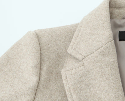 2025 autumn new women's casual fashion simple temperament elegant loose soft padded shoulder coat jacket