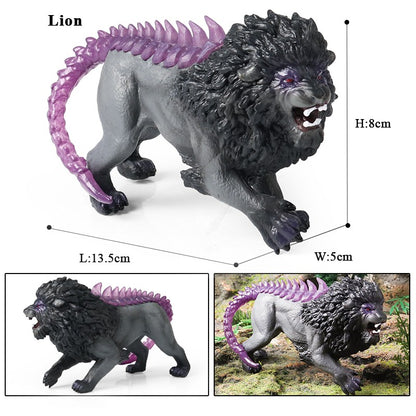 Oenux Simulação Dinossauro Dragão Tartarugas Touro de Fogo Orangotango Golem de Magma Modelo Animal Figuras de Ação Coleção de PVC Brinquedo Infantil Presente