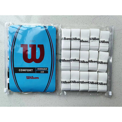 15 PEÇAS Overgrip Wilson para Raquete de Tênis Absorção de Suor Punho PU Raquete de Badminton Punho de Tênis Fita Adesiva Raquete de Padel
