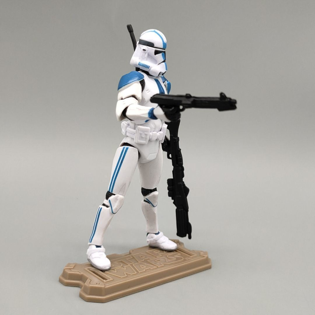 Star Wars Republic 501-st Legion Blue White Trooper 3.75" Loose Action Figure