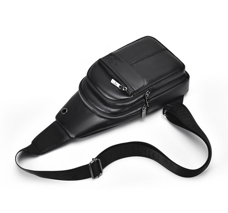 Luxury Brand Kangaroo Leather Men Chest Bag Travel Hiking CrossBody Bag Male Messenger Bag For Men Leather Chest Pack Sling Bag