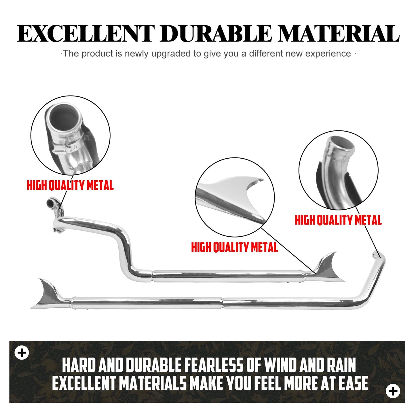Motorcycle Exhaust Pipe Dual Exhaust System Kit For Harley Softail Fatboy FLSTF Deluxe 2007-2017 Breakout FXSB 13-16 Accessories