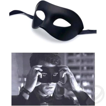 Elegant Black Masquerade Mask Set Perfect for Venetian Party Mardi Gras and Halloween Celebrations 1pcs