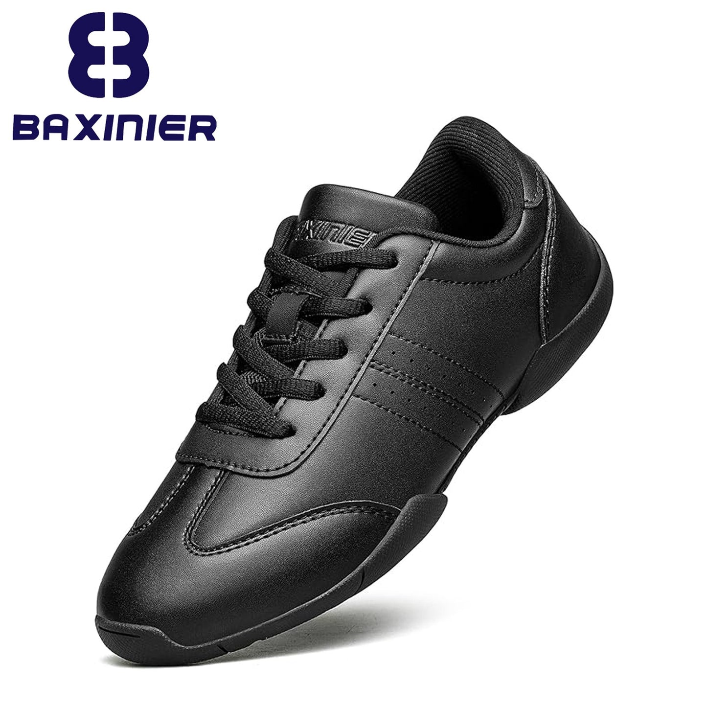 BAXINIER Girls Cheer Shoes for Women White Cheerleading Dance Sneakers Youth Shool Walking Shoes Athletic Training Tennis