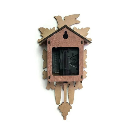 Wooden Hanging Wall Clock Bird Alarm Clock Cuckoo Clocks For Home Kid's Room Decoration Quartz Watch Decorative Home Decor