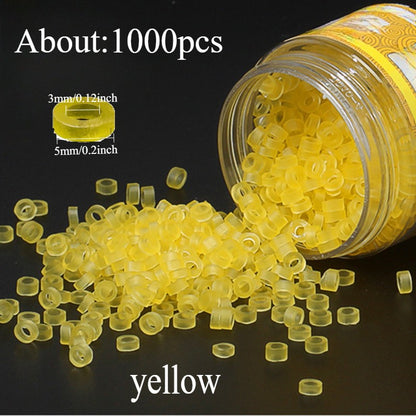 300/ 700/ 1000 unidades de Iscas Anéis Elásticos de Borracha Clipes para Iscas de Minhoca Anzol Atado à Mão com Elásticos Granulados Bandagem de Isca em Pellets