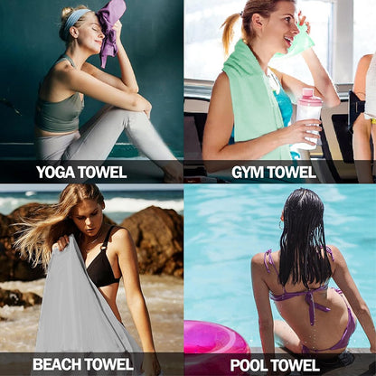 Ultra Absorbent Microfiber Quick Dry Towel Premium Beach Towel Travel Fitness Gym Swimming Yoga Camping Outdoor Activities