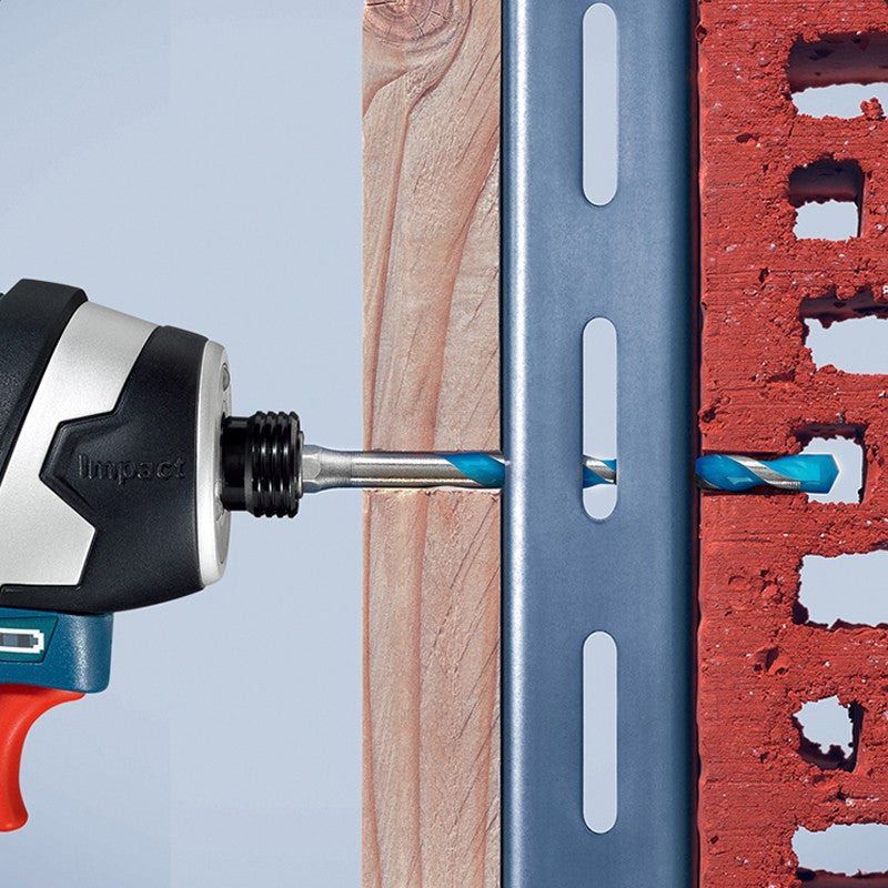 BOSCH EXPERT Broca Multifuncional Haste Hexagonal para Metal/Madeira/Plástico/Cerâmica Furo de Parede Broca Helicoidal 1PÇ