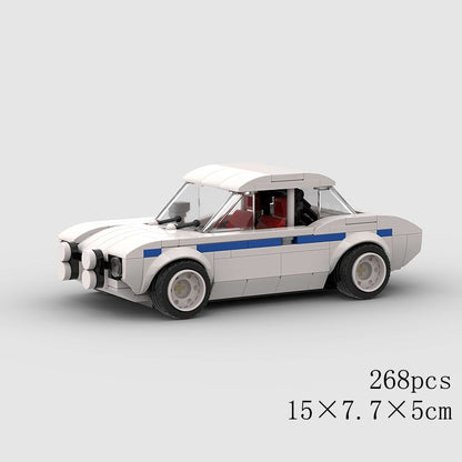 MOC Speed Sports Super Carro de Corrida Blocos de Montar DIY Tijolos Cidade Rally Técnico Grande Veículo de Corrida Presente de Natal Brinquedo