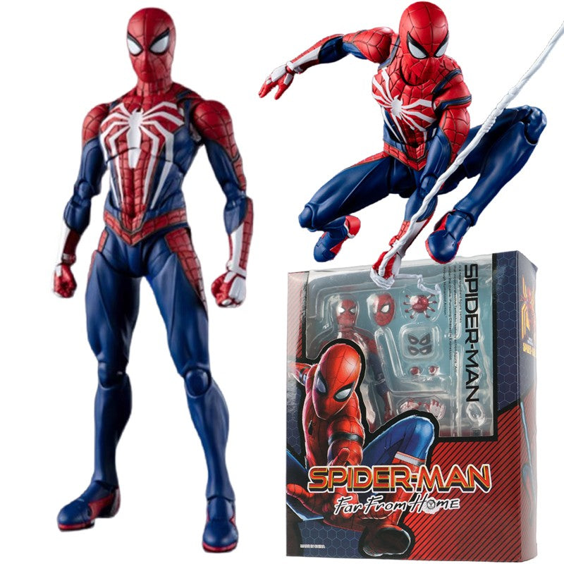 SHFiguarts Homem-Aranha Figuarts Versão de Jogo PS4 SHF Peter Parker Estilo Simples Ação Heroica Boneco de Ação Brinquedos de Modelo Presente