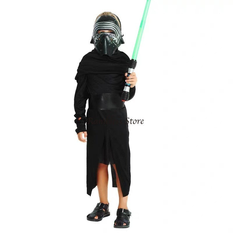 Halloween Cosplay Costumes Force Awaken Boy's Episode Deluxe Kilo Movie COS Sets with Mask Party New Year Kylo Ren Ben Solo Cos