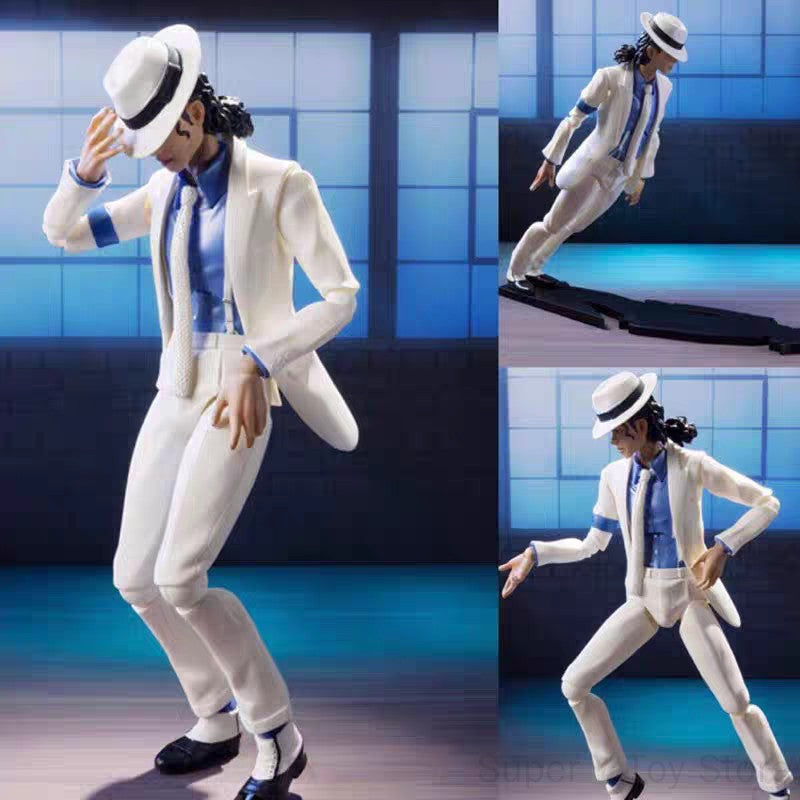 Hot Michael Jackson Smooth Criminal Moonwalk Action Michael Jackson Mj Thriller Joint Movable Figure Model Toys Christmas Gift