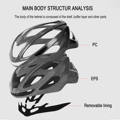 PJT Cycling Helmet Man Women Road Mountain Bike Helmet Outdoor Bicycle Skateboard Scooter Integrally-Molded Ultralight Helmet