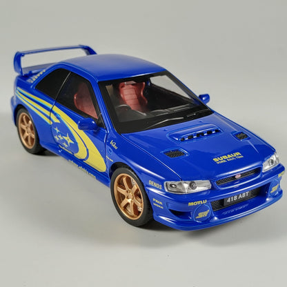 JDM 1/32 Subaru Impreza WRX STI Rally Supercar Diecast Model Alloy Metal Car Children's Toy Car Miniature Mini GT Holiday Gifts