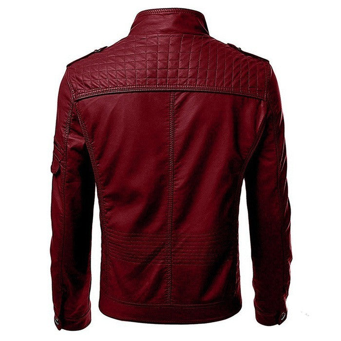 Men Faux Leather Jacket Motorcycle 5Xl Men Jackets Black Jaqueta De Couro Masculina Outwear Male Slim Fit Pu Leather Coats Man