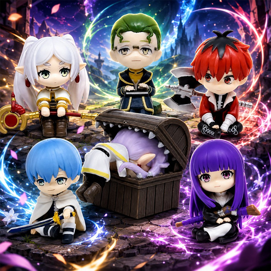 New Frieren: Beyond Journey's End 7.5cm Anime Figures Frieren Himmel Action Figure Cute Anime Figure Ornaments Collection