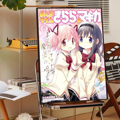 Puella Magi Madoka Magica Poster Anime Posters Sticky HD Quality Wall Art Retro Posters For Home Kawaii Room Decor