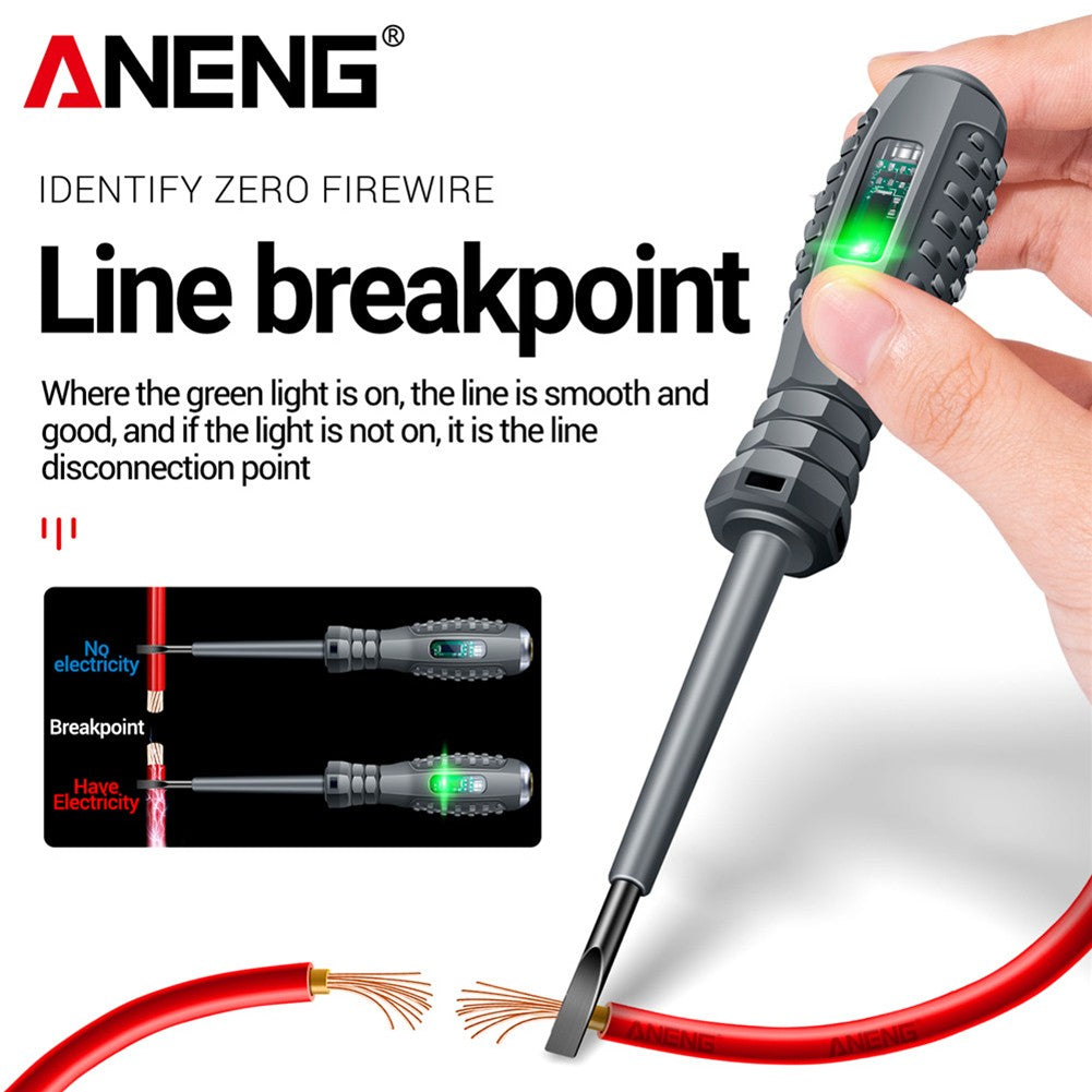 Chaves de fenda ANENG B05 de fenda/cruz Indicador de lâmpada neon Medidor Caneta elétrica Caneta testadora de bolso isolada para eletricistas Ferramentas