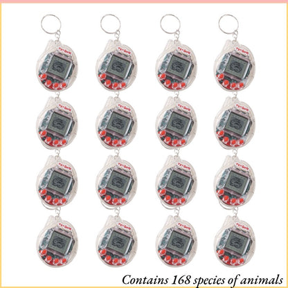 6-48PCS Virtual Pet Keychain Digital Pet Electronic Handheld Game Video Game Party Birthday Nostalgic 90s