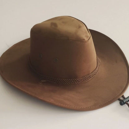 Casual Wide Brim Western Cowboy Hat Knight Hat Beach Cap Summer Sun Hat Visor Cap Cycling Cap Sunscreen Cap Travel