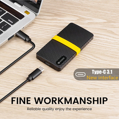 KODAK USB3.1 GEN2 SSD 1TB Disco Rígido Externo 128GB 256GB 512GB 1TB Mini PSSD de estado sólido para PCs laptops disco duro externo