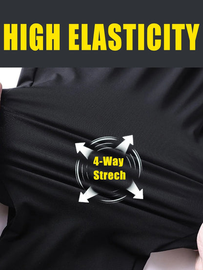 Calça Jogger Masculina De Secagem Rápida, Respirável, Com Cordão Na Cintura, Elegante E Elástica, Para Fitness