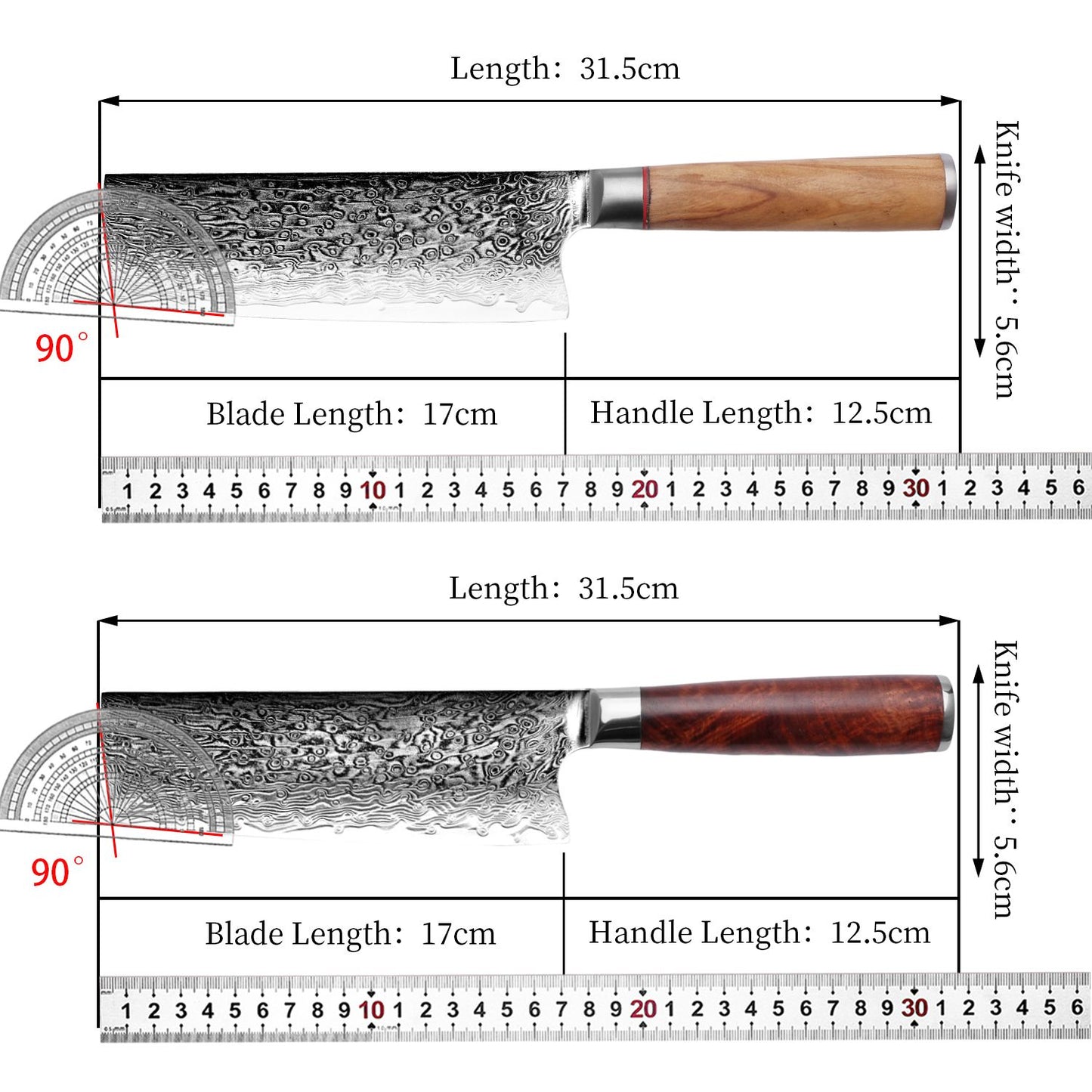 Faca de Chef Aço Damasco 67 Camadas Lâmina VG10 Cabo de Madeira Cutelo para Carne Legumes Faca de Cozinha Japonesa Nakiri Messer