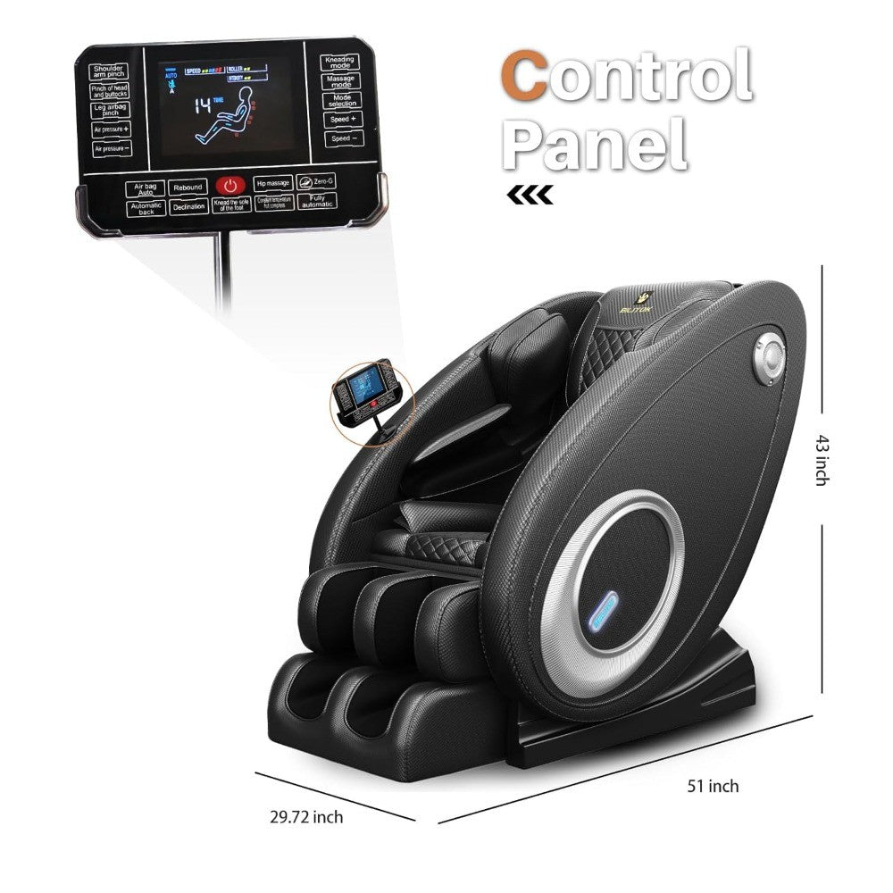 Massage Chair Full Body, Zero Gravity Massage Chair with 8 Fix Rollers, Foot Massage, Heating, Auto Modes, Full Body Airbag, Tou