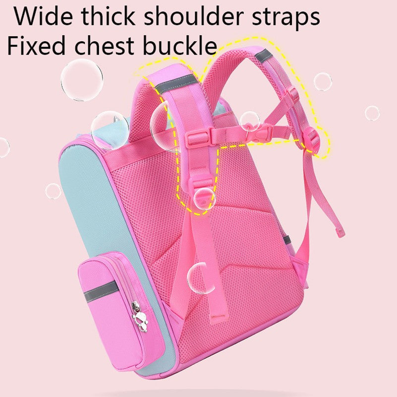 Mochila Infantil para Meninas Unicórnio Bolsa Escolar Olhos Arco-Íris Mochila para Adolescentes Viagem Impermeável