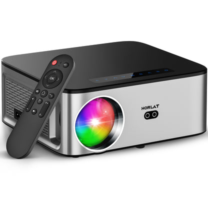 HORLAT 35000Lumens LCD Projector Beamer 8K Support 1080P Native Android Dual Band Wifi 6 Auto Focus Keystone Office Home Theater