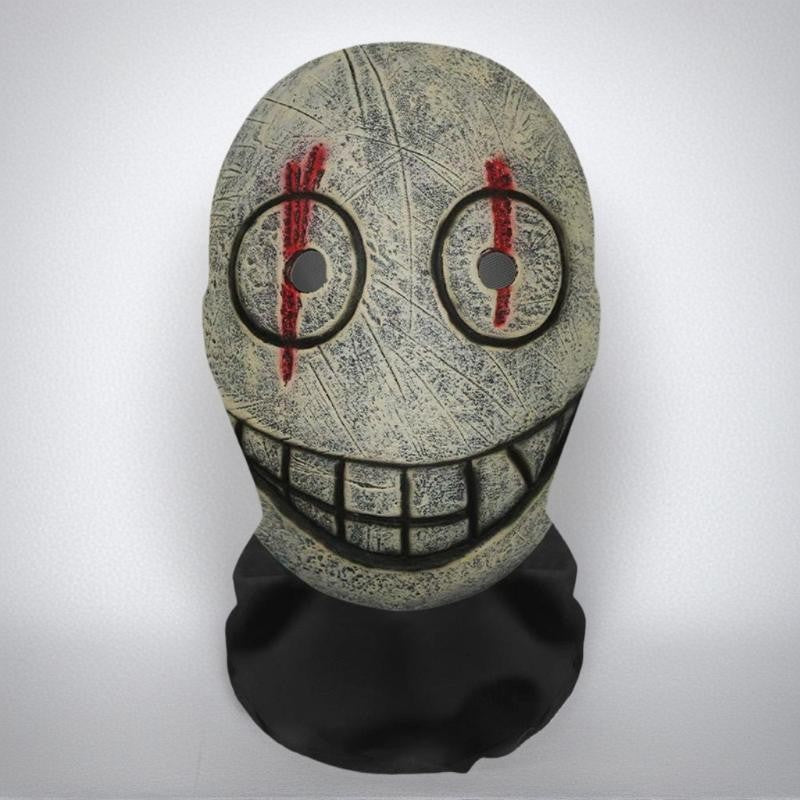 Halloween Ghost 3D Printed Mask, Stretchy Mesh Full Head Accessory, Fun Horror Cosplay Party Halloween