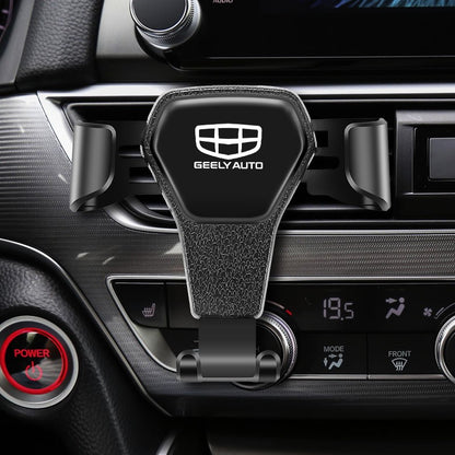 Gravity ABS Vehicle GPS Mobile Phone Holder Car Accessories For Geely Coolray Geometry C GX3 Emgrand EC7 LC Panda Tugella