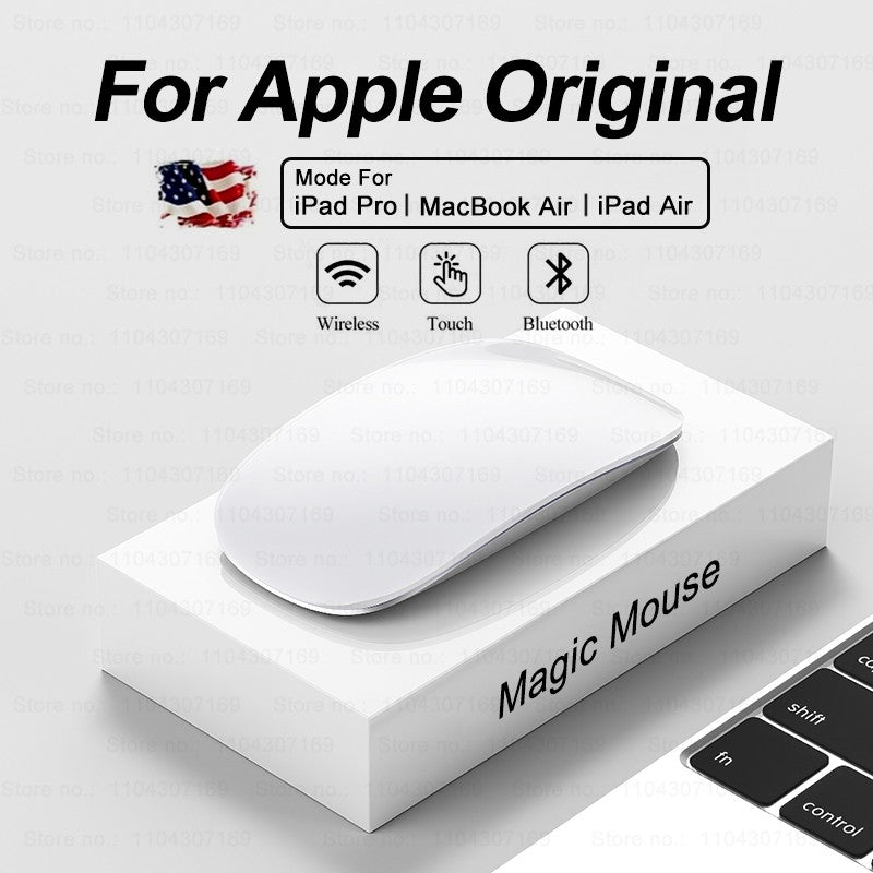 Para Apple Original Multi-Touch Surface Magic Mouse para Macbook Pro Air Mini Laptop Tablet PC iPad Bluetooth 5.0 Mouse sem fio